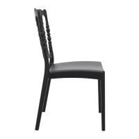 Napoleon Resin Wedding Chair Black ISP044-BLA - 3