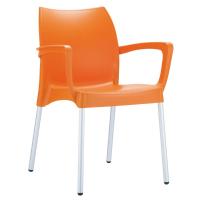 Dolce Resin Outdoor Armchair Orange ISP047-ORA