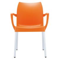 Dolce Resin Outdoor Armchair Orange ISP047-ORA - 1