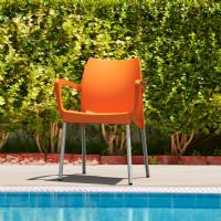 Dolce Resin Outdoor Armchair Orange ISP047-ORA - 3