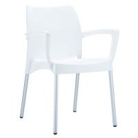 Dolce Resin Outdoor Armchair White ISP047-WHI