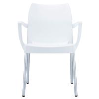 Dolce Resin Outdoor Armchair White ISP047-WHI - 1