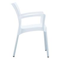 Dolce Resin Outdoor Armchair White ISP047-WHI - 2