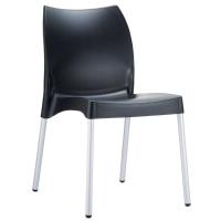 Vita Resin Outdoor Dining Chair Black ISP049-BLA
