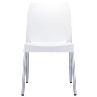Vita Resin Outdoor Dining Chair White ISP049-WHI - 1