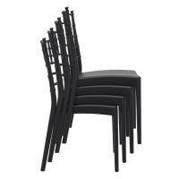 Josephine Wedding Chair Black ISP050-BLA - 7