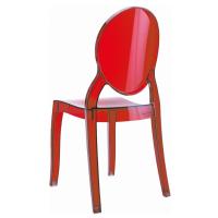 Baby Elizabeth Kids Chair Transparent Red ISP051-TRED - 1