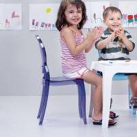 Baby Elizabeth Kids Chair Transparent Violet ISP051-TVIO - 7