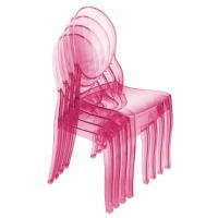 Baby Elizabeth Kids Chair Transparent Red ISP051-TRED - 8