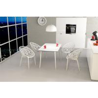 Crystal Polycarbonate Modern Dining Chair Glossy White ISP052-GWHI - 9
