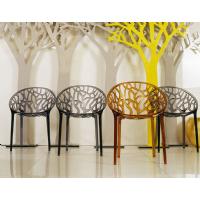 Crystal Polycarbonate Modern Dining Chair Transparent Black ISP052-TBLA - 22