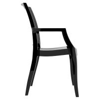 Arthur Polycarbonate Arm Chair Black ISP053-GBLA - 3