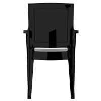 Arthur Polycarbonate Arm Chair Black ISP053-GBLA - 4