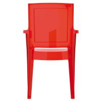 Arthur Polycarbonate Arm Chair Red ISP053-GRED - 4