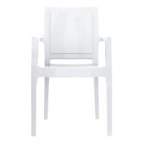 Arthur Polycarbonate Arm Chair White ISP053-GWHI - 2