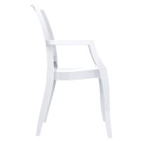 Arthur Polycarbonate Arm Chair White ISP053-GWHI - 3