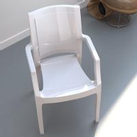 Arthur Polycarbonate Arm Chair White ISP053-GWHI - 5