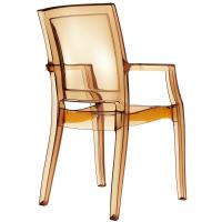 Arthur Polycarbonate Arm Chair Amber ISP053-TAMB - 1