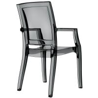 Arthur Polycarbonate Arm Chair Black ISP053-TBLA - 1