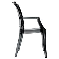 Arthur Polycarbonate Arm Chair Black ISP053-TBLA - 3