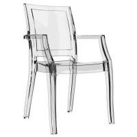 Arthur Polycarbonate Arm Chair Clear ISP053-TCL
