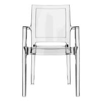 Arthur Polycarbonate Arm Chair Clear ISP053-TCL - 2