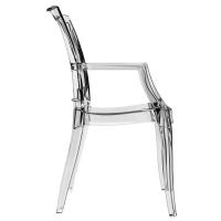 Arthur Polycarbonate Arm Chair Clear ISP053-TCL - 3