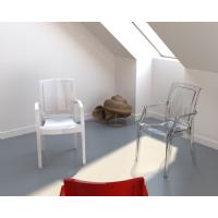Arthur Polycarbonate Arm Chair White ISP053-GWHI - 15