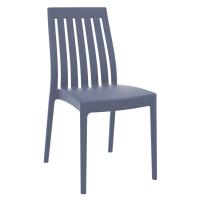Soho High-Back Dining Chair Dark Gray ISP054-DGR