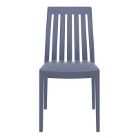 Soho High-Back Dining Chair Dark Gray ISP054-DGR - 2