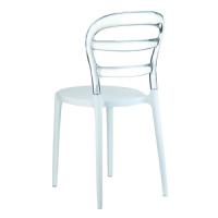 Miss Bibi Dining Chair White Transparent ISP055-WHI-TCL - 1