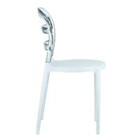 Miss Bibi Dining Chair White Transparent ISP055-WHI-TCL - 3