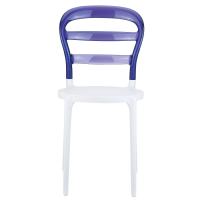 Miss Bibi Dining Chair White Violet ISP055-WHI-TVIO - 2
