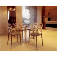 Miss Bibi Dining Chair White Black ISP055-WHI-TBLA - 12