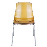 Allegra Indoor Dining Chair Transparent Amber ISP057-TAMB - 3