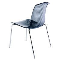 Allegra Indoor Dining Chair Transparent Black ISP057-TBLA - 1