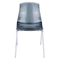 Allegra Indoor Dining Chair Transparent Black ISP057-TBLA - 3