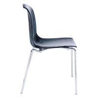 Allegra Indoor Dining Chair Transparent Black ISP057-TBLA - 4