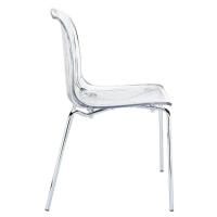 Allegra Indoor Dining Chair Transparent Clear ISP057-TCL - 4