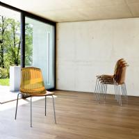Allegra Indoor Dining Chair Transparent Amber ISP057-TAMB - 8