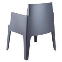Box Outdoor Dining Chair Dark Gray ISP058-DGR - 1