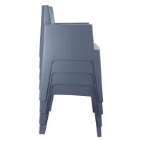 Box Outdoor Dining Chair Dark Gray ISP058-DGR - 4