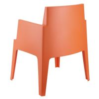 Box Outdoor Dining Chair Orange ISP058-ORA - 1