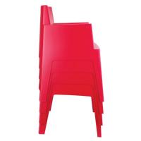 Box Outdoor Dining Chair Red ISP058-RED - 6
