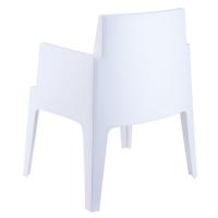 Box Outdoor Dining Chair White ISP058-WHI - 1