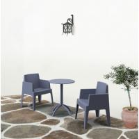 Box Outdoor Dining Chair Dark Gray ISP058-DGR - 9