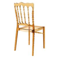 Opera Polycarbonate Dining Chair Transparent Amber ISP061-TAMB - 1