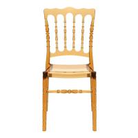 Opera Polycarbonate Dining Chair Transparent Amber ISP061-TAMB - 2