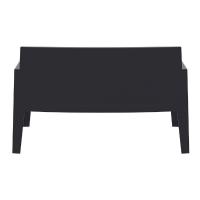 Box Outdoor Bench Sofa Black ISP063-BLA - 4