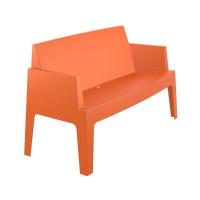 Box Outdoor Bench Sofa Orange ISP063-ORA